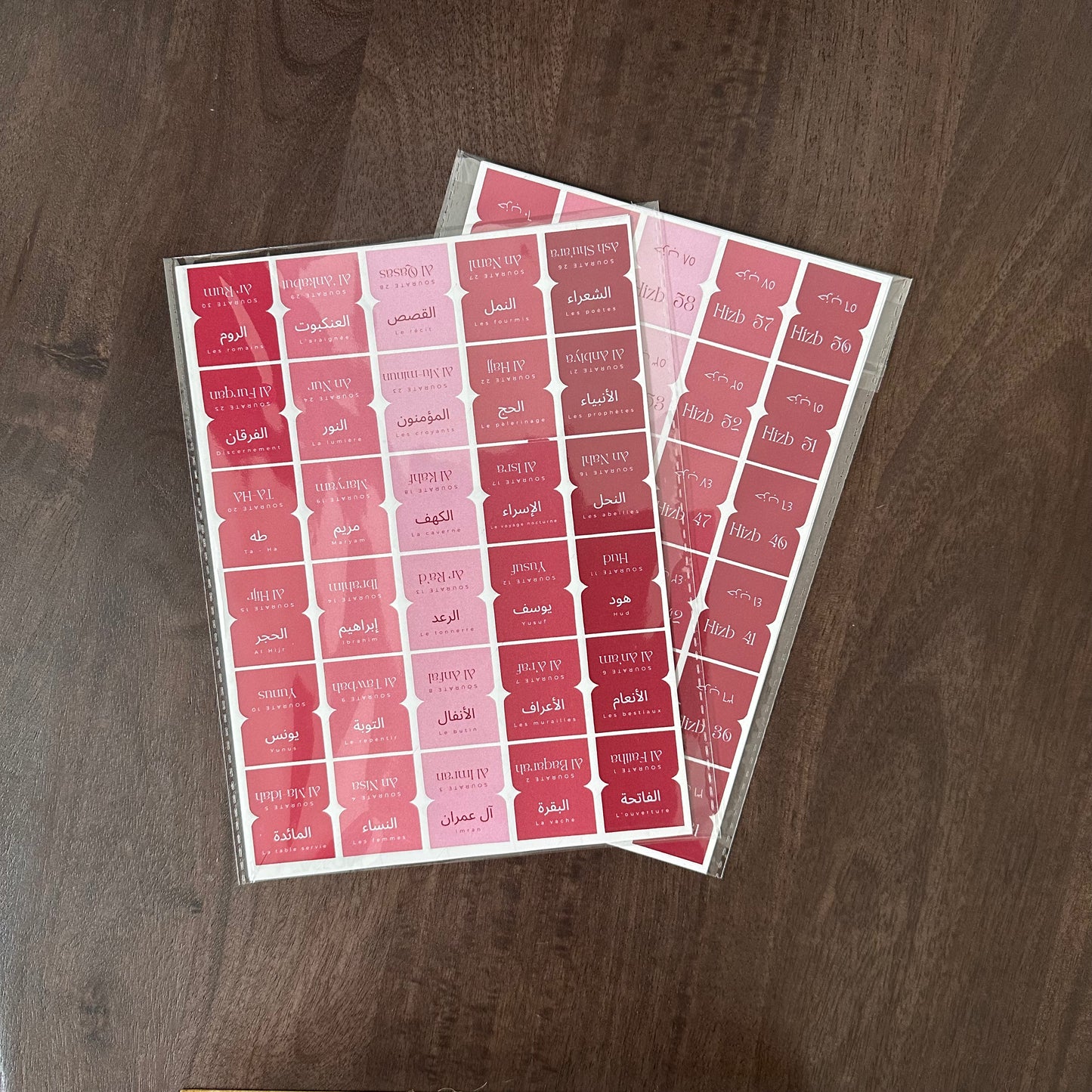 Onglets Rose framboise