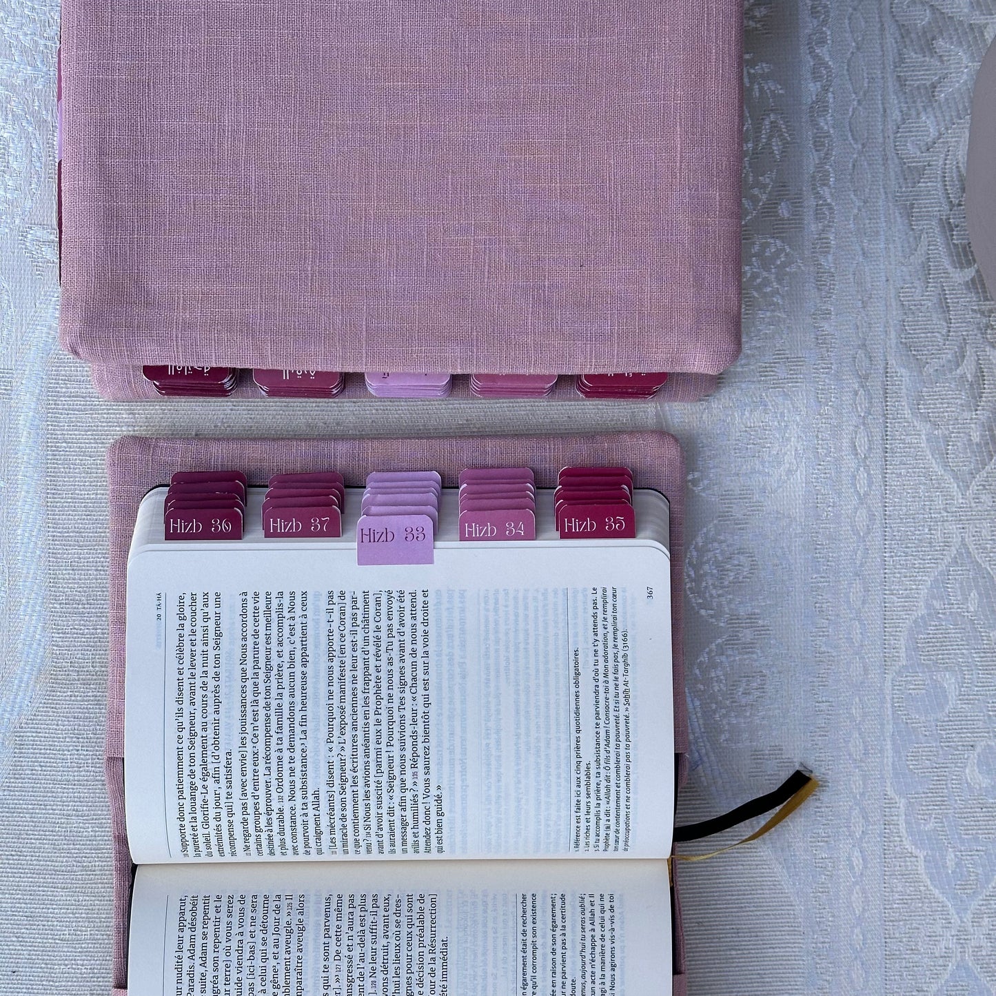 Box Coran rose framboise