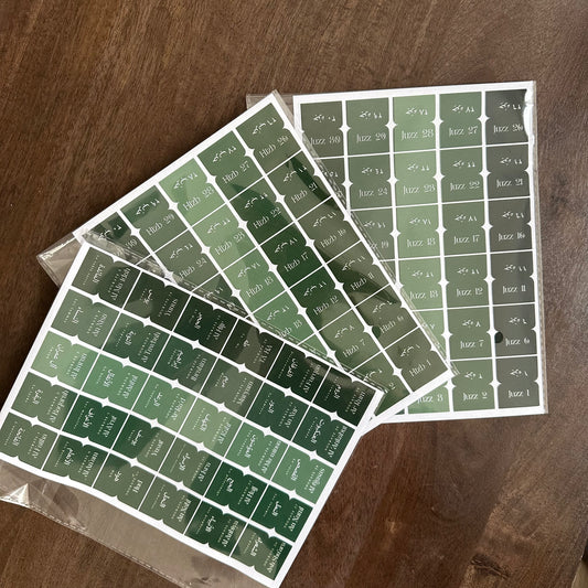Onglets vert sapin